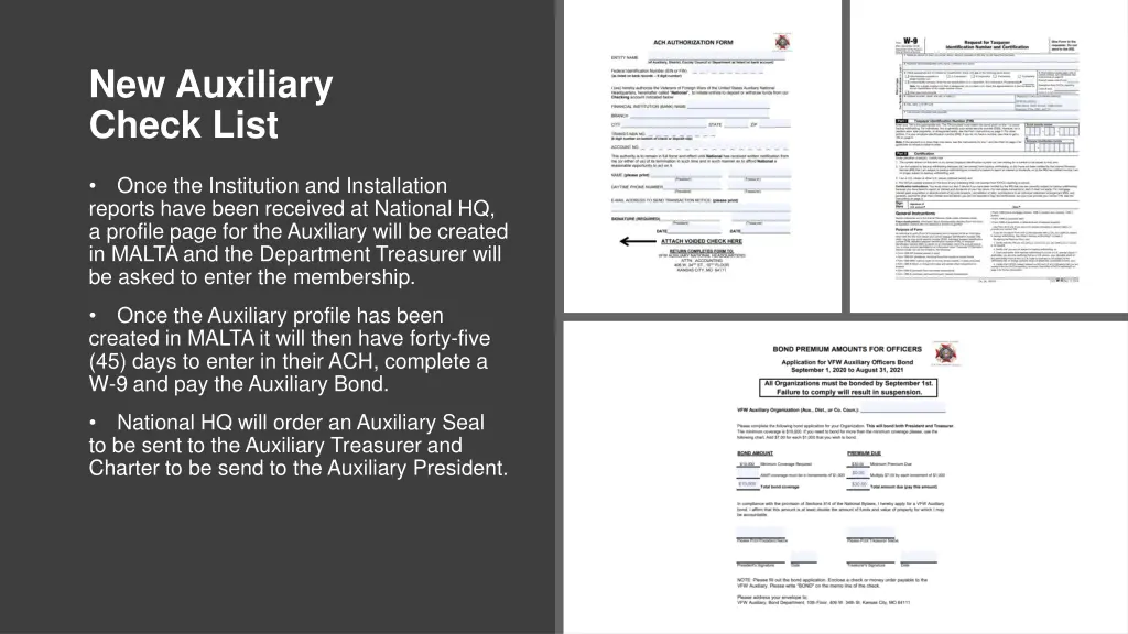 new auxiliary check list 1