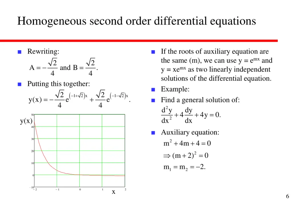 homogeneous second order differential equations 4
