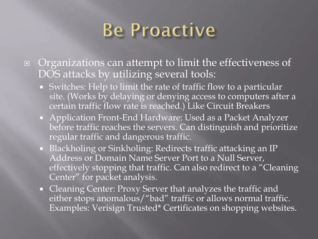 organizations can attempt to limit