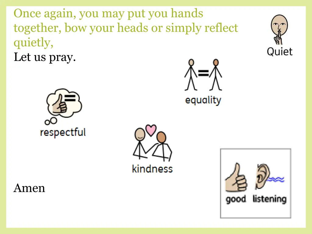 once again you may put you hands together