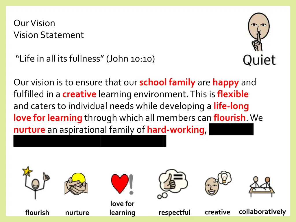our vision vision statement