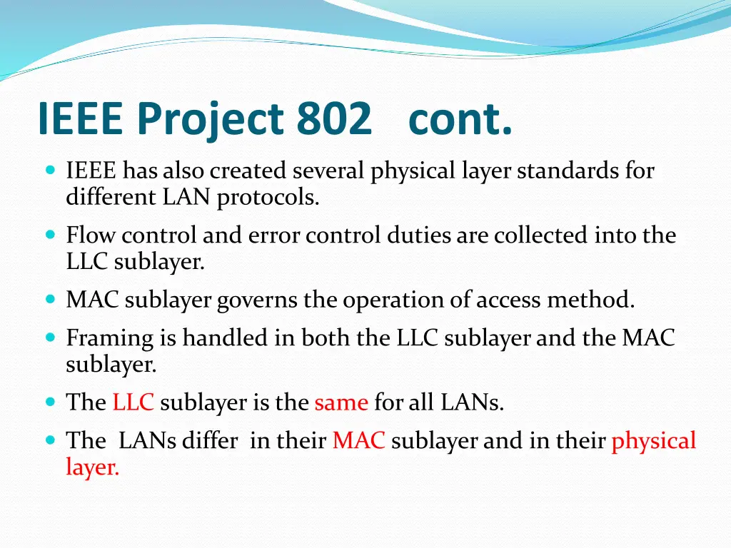 ieee project 802 cont
