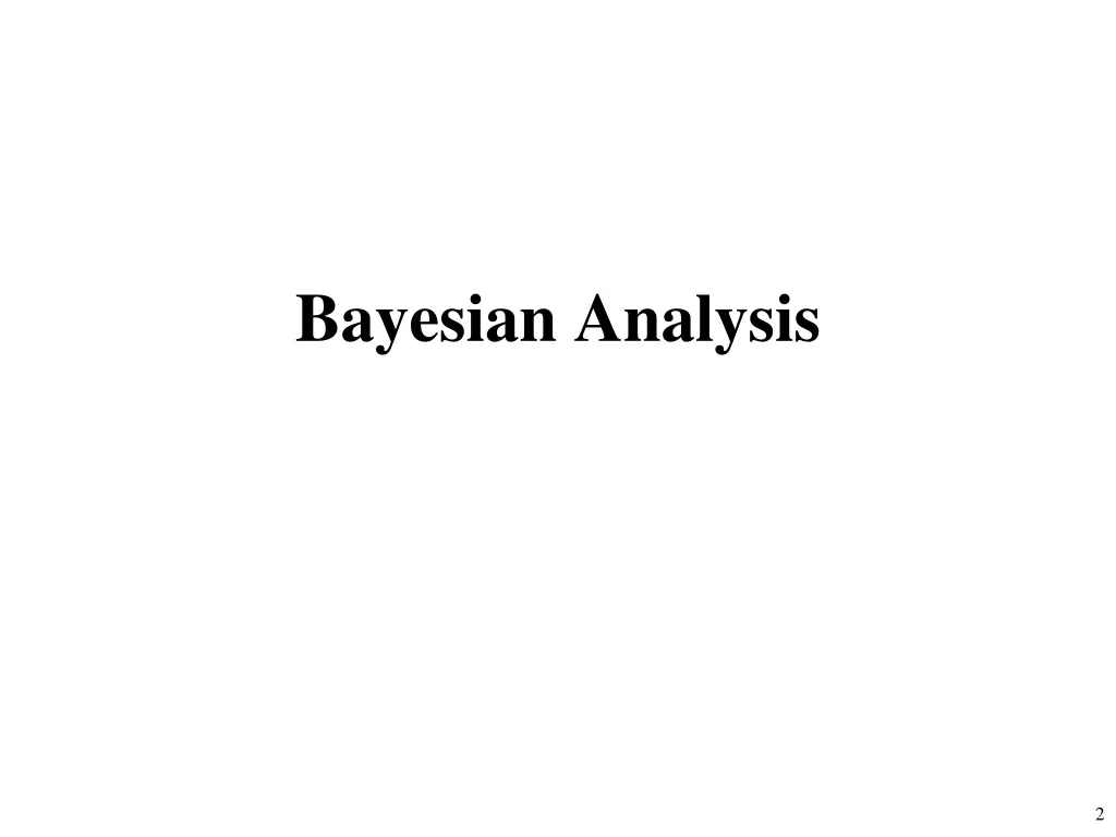 bayesian analysis