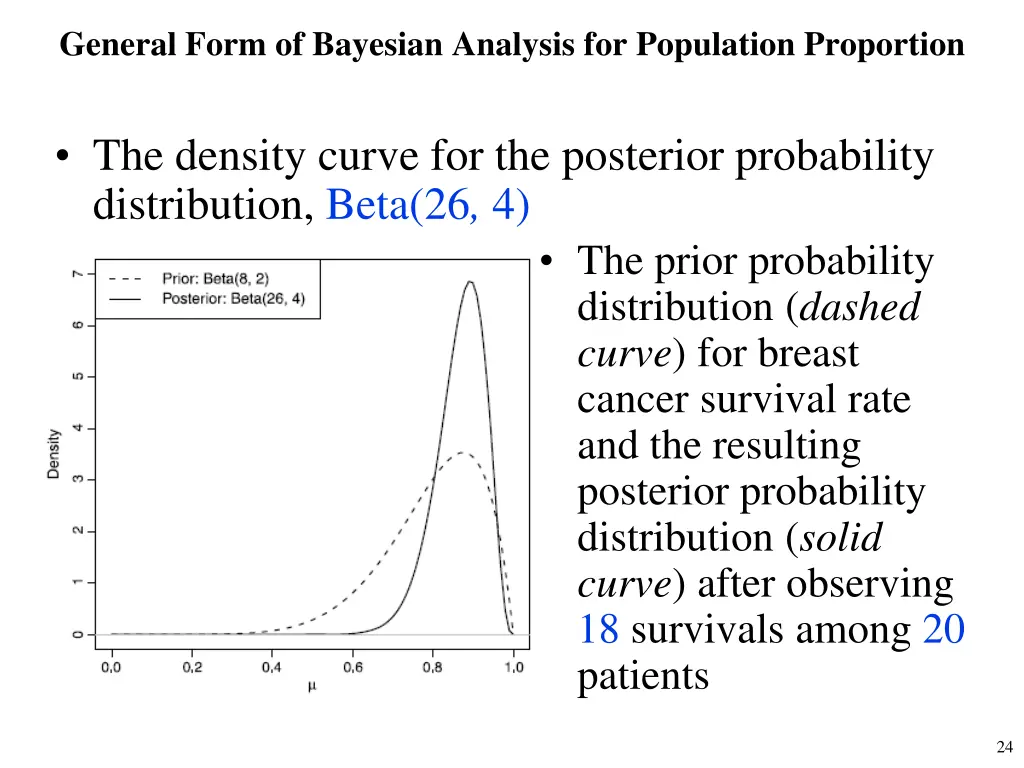 general form of bayesian analysis for population 8