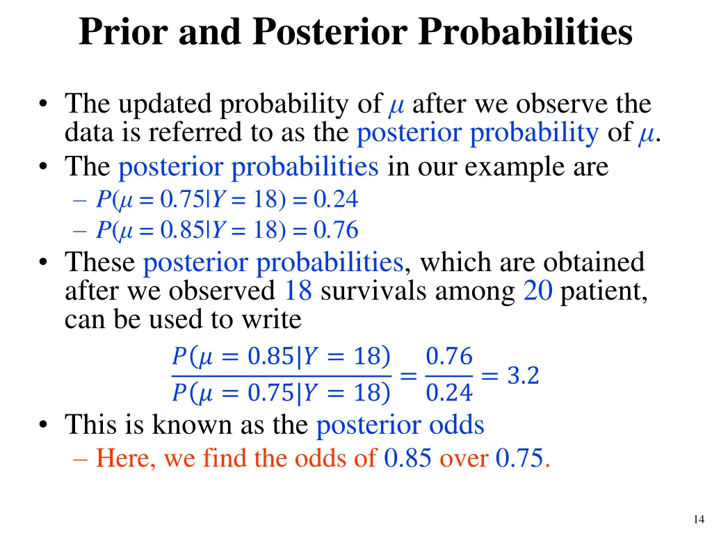 prior and posterior probabilities 2