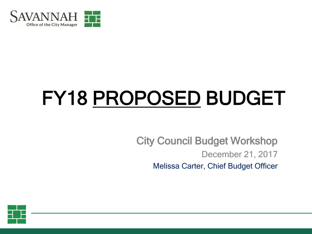 fy18 fy18 proposed proposed budget