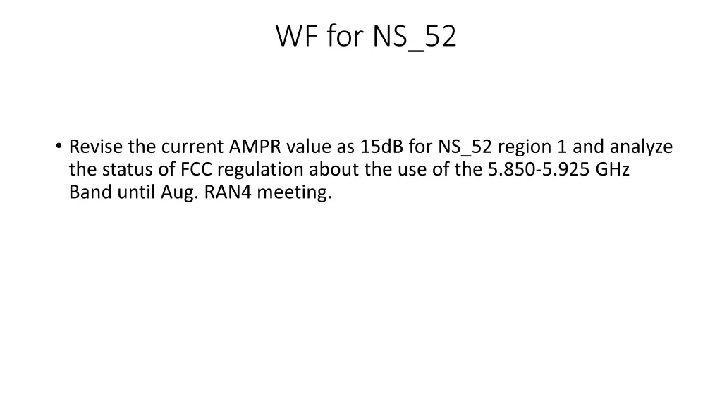wf for ns 52