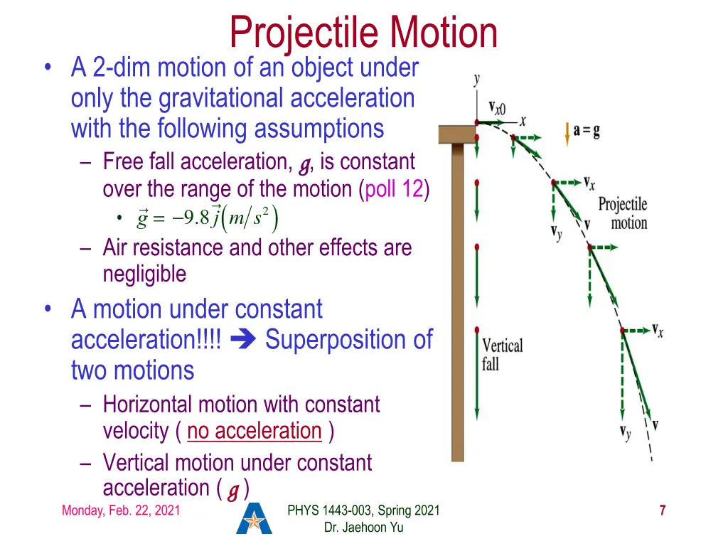 projectile motion