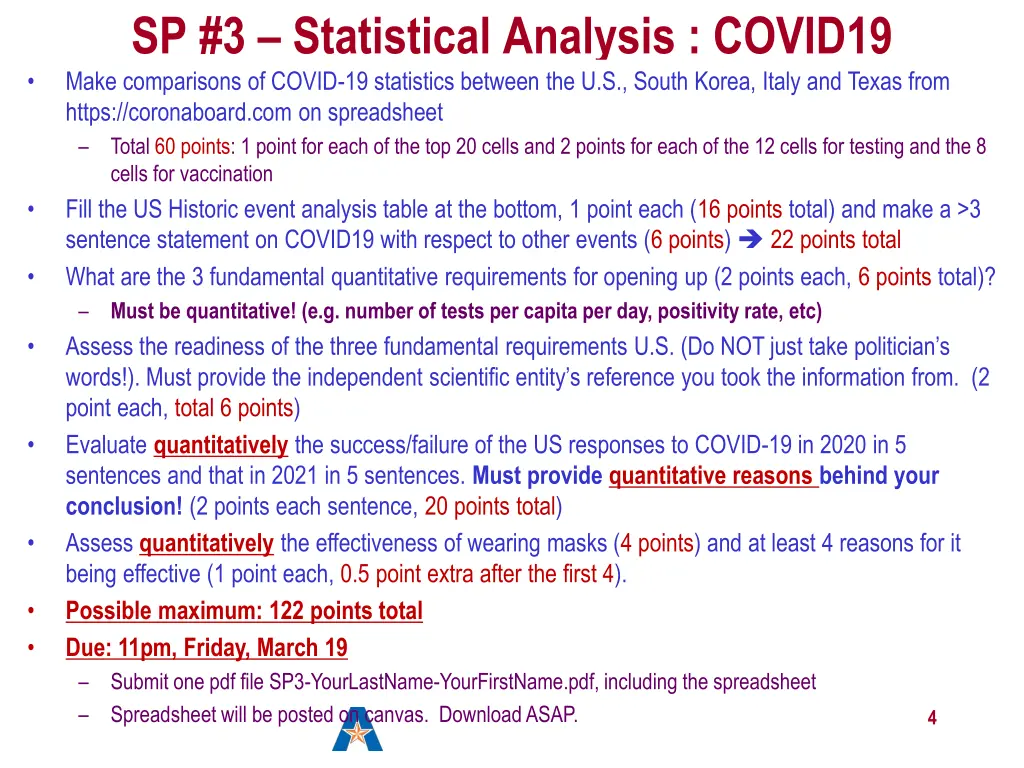 sp 3 statistical analysis covid19 make