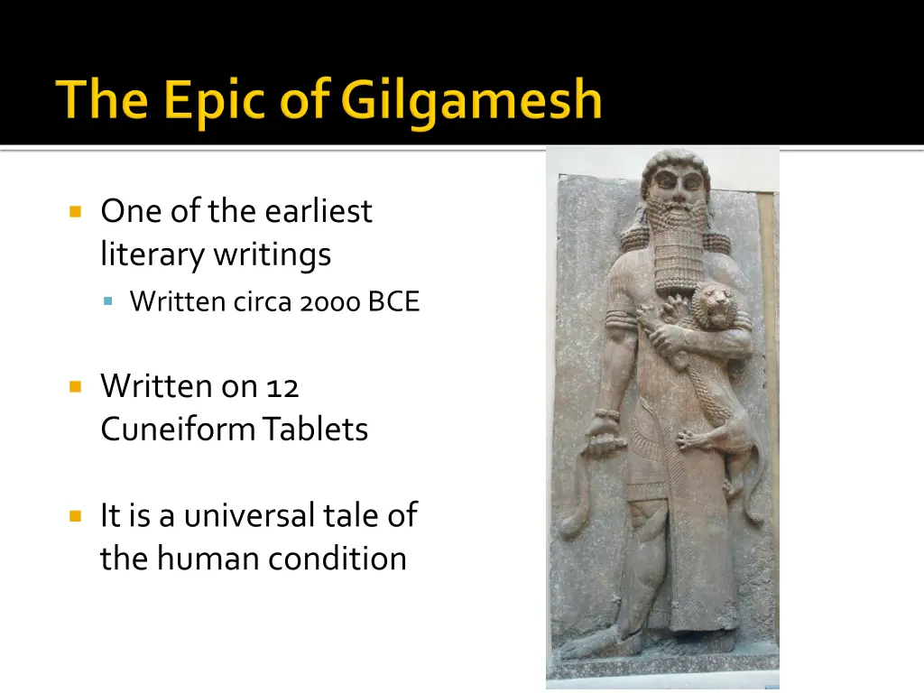 one of the earliest literary writings written