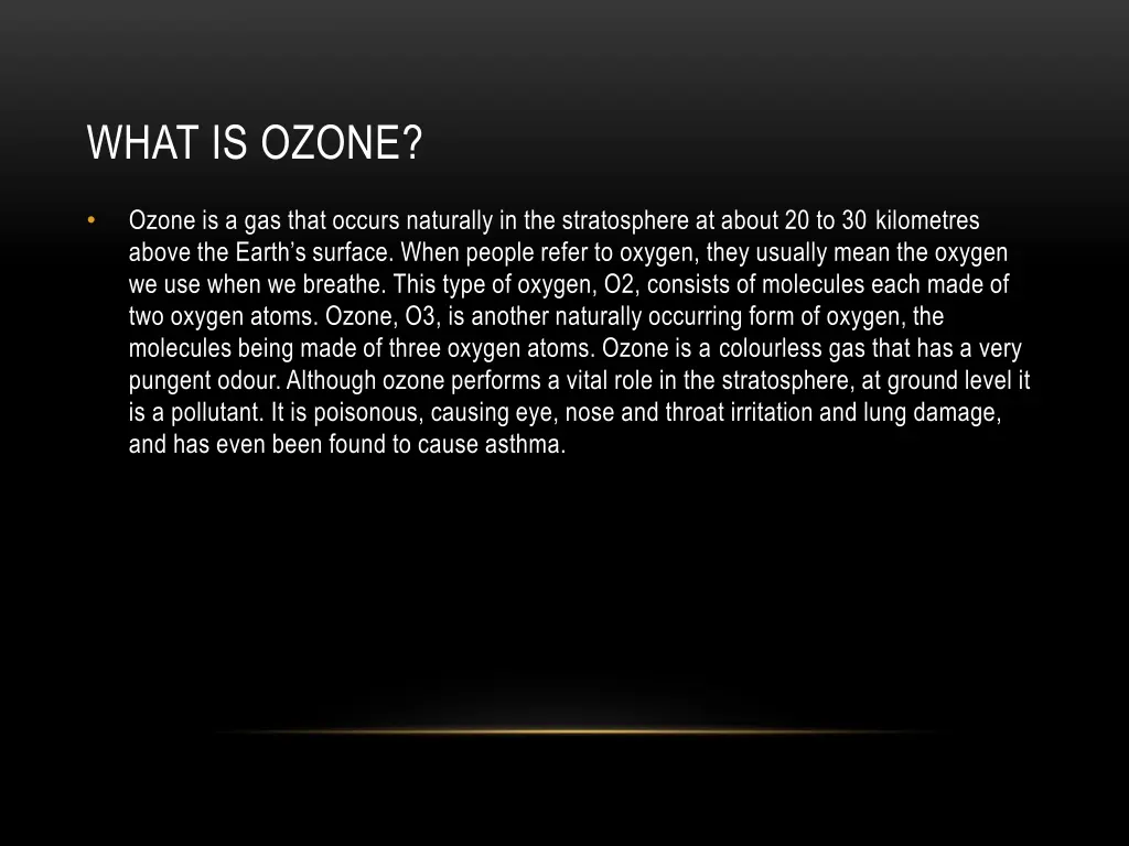 what is ozone