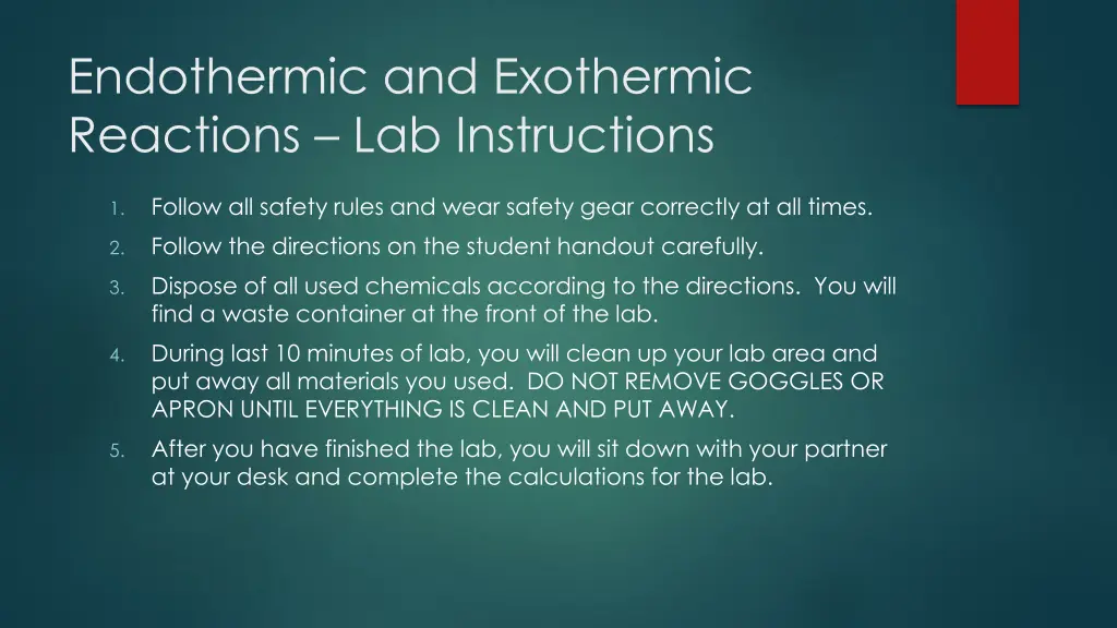 endothermic and exothermic reactions