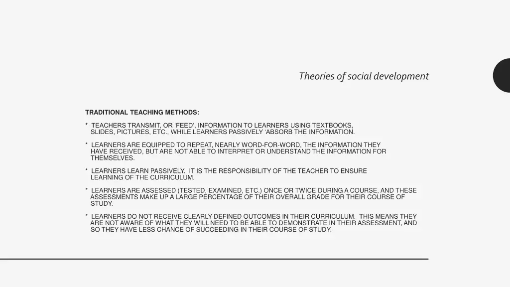 theories of social development 1
