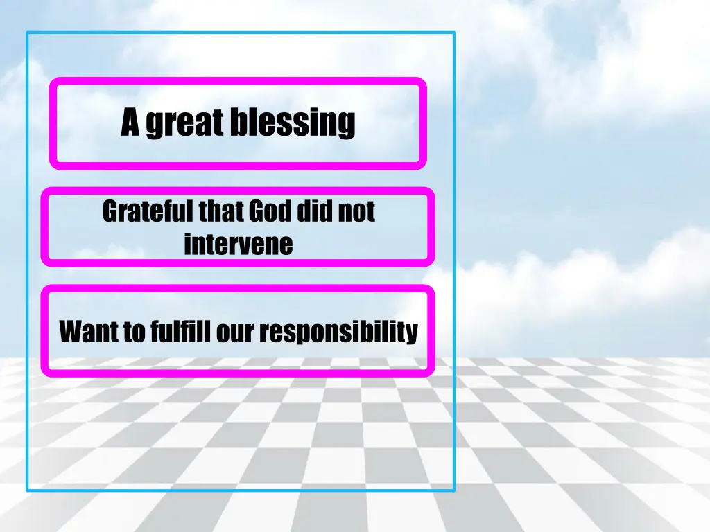a great blessing