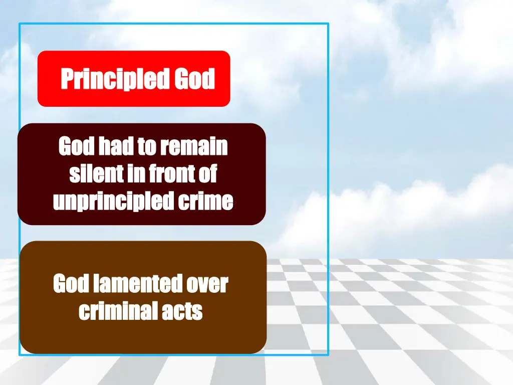principled god principled god