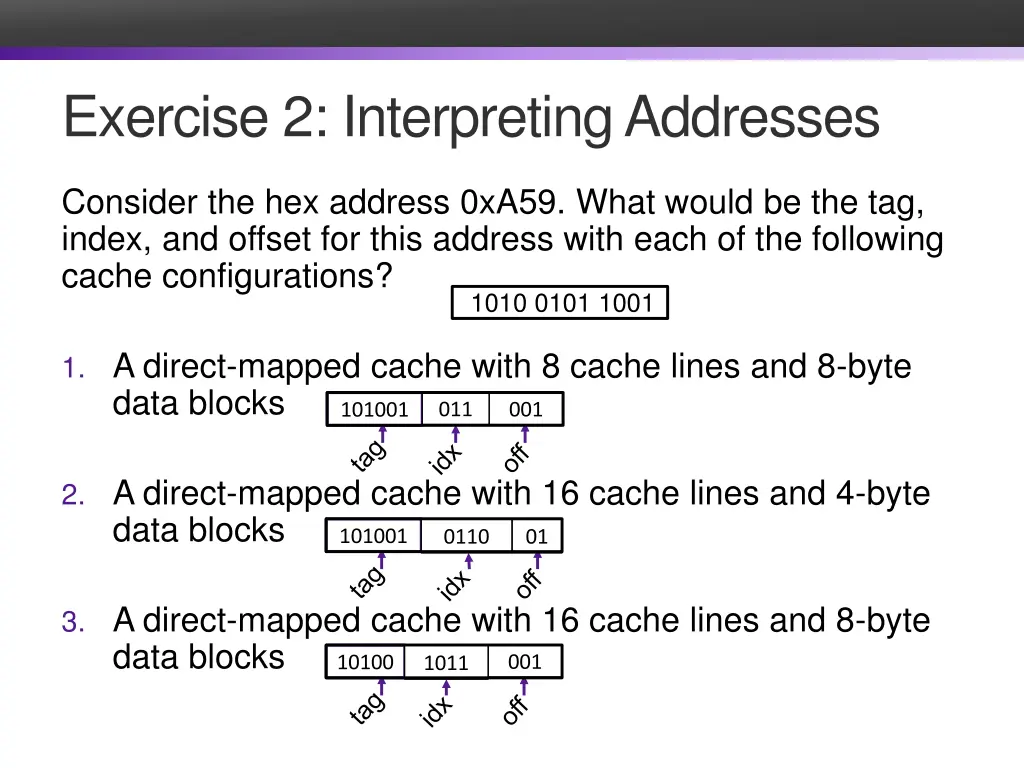 exercise 2 interpreting addresses 1