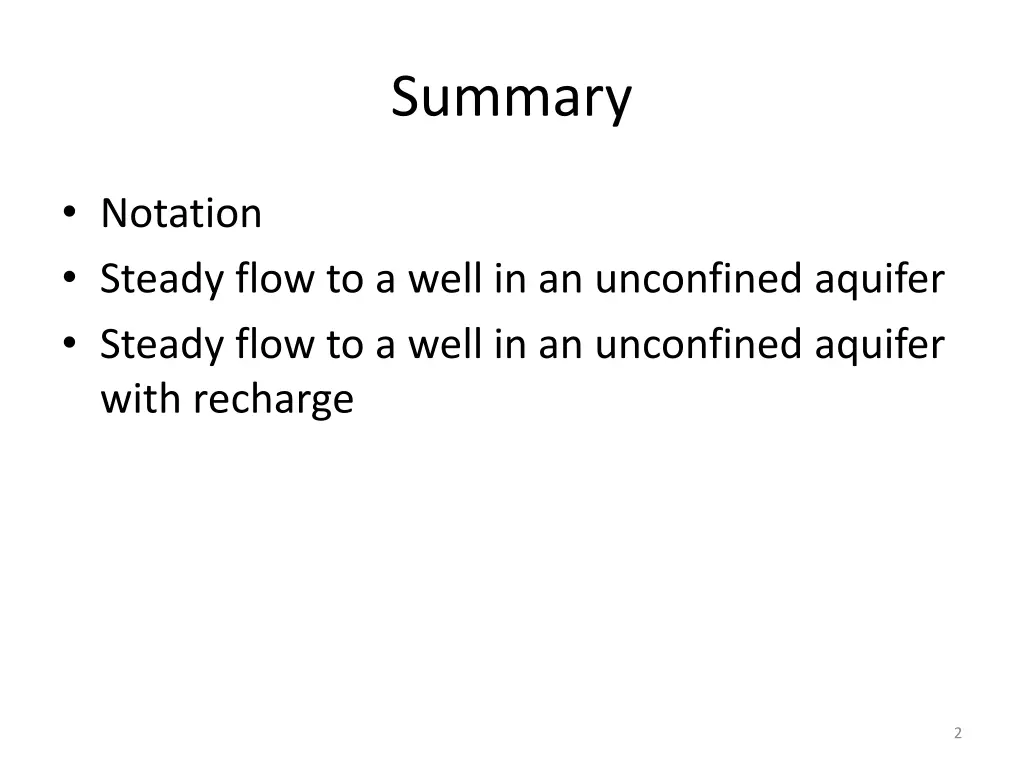 summary