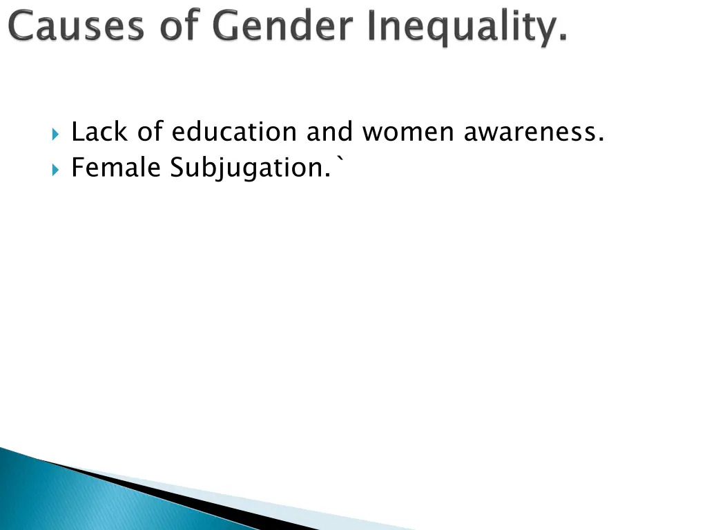 lack of education and women awareness female