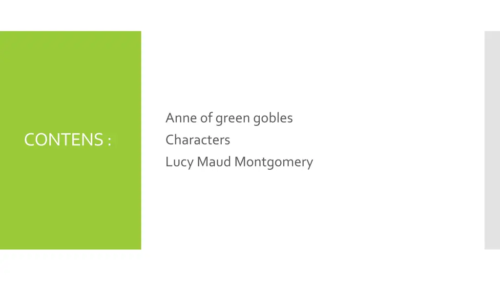 anne of greengobles