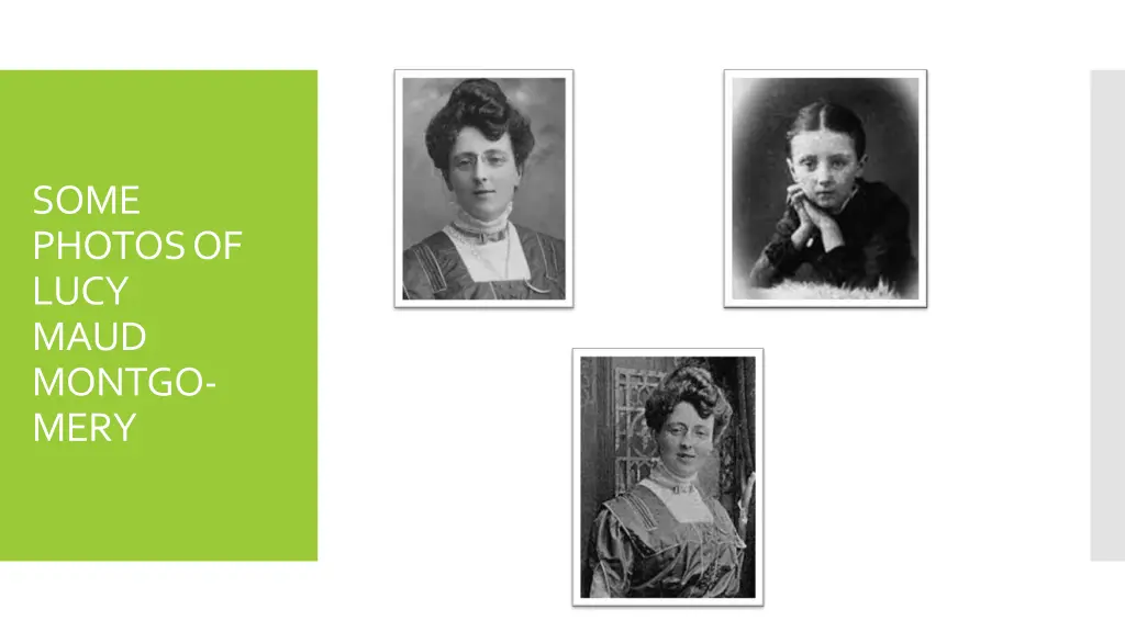 some photos of lucy maud montgo mery