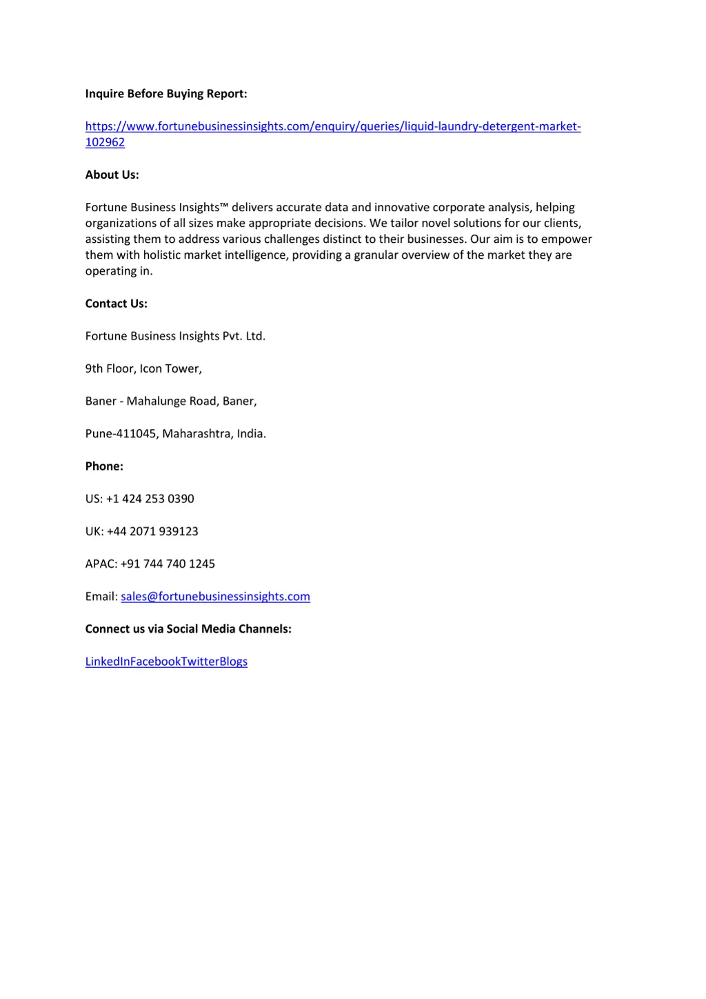 inquire before buying report