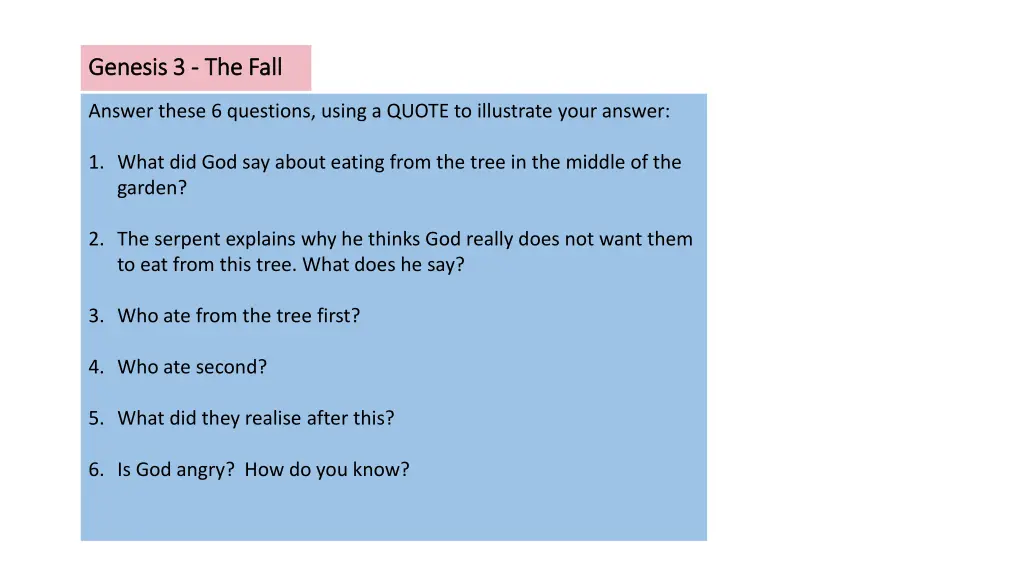 genesis 3 genesis 3 the fall 1