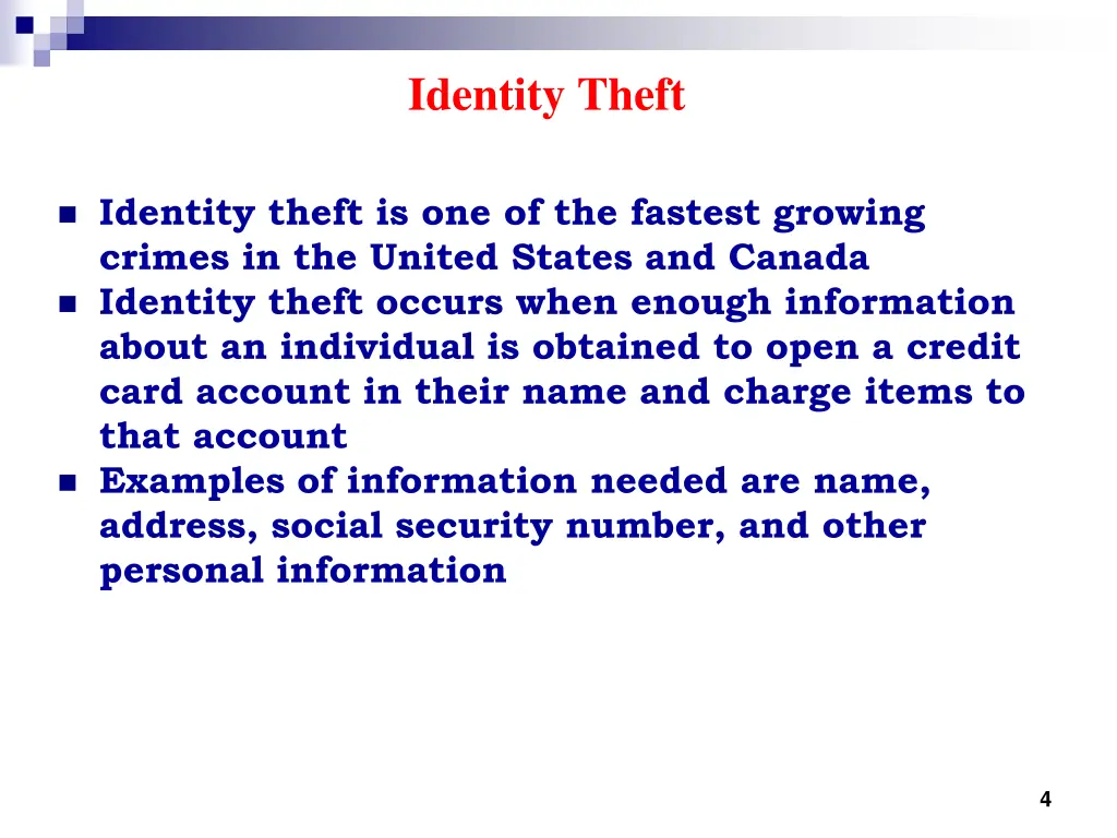 identity theft