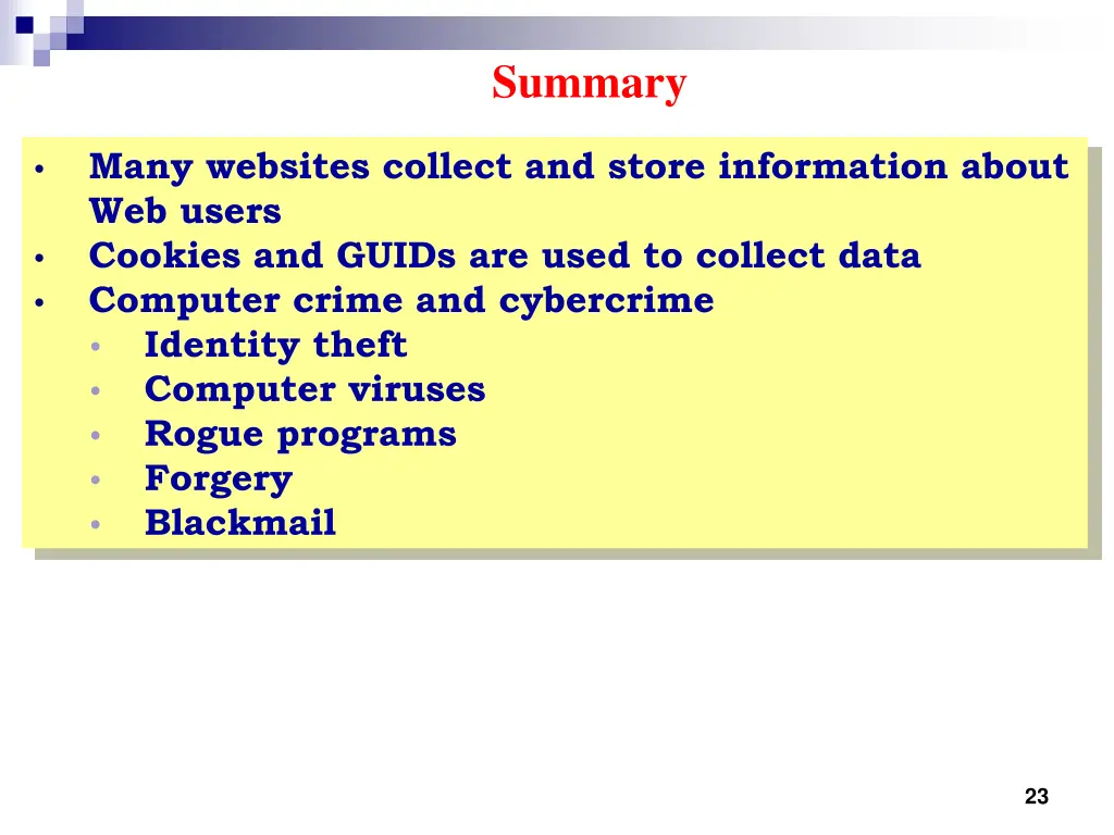 summary