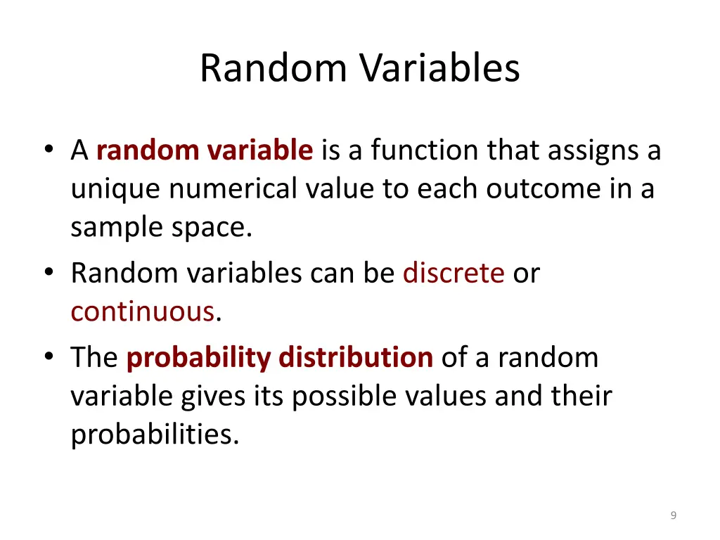 random variables