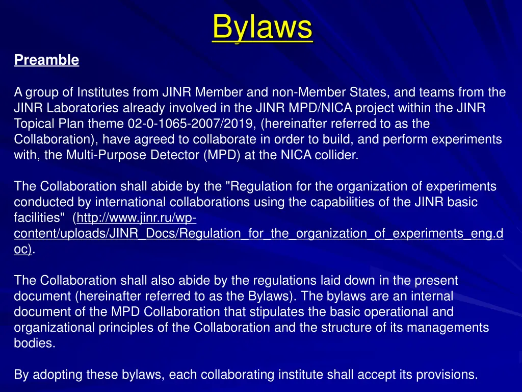bylaws