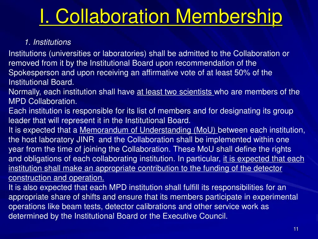 i collaboration membership