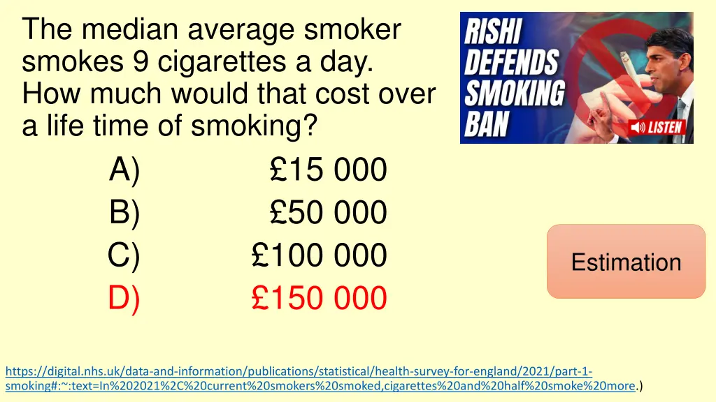 the median average smoker smokes 9 cigarettes 1