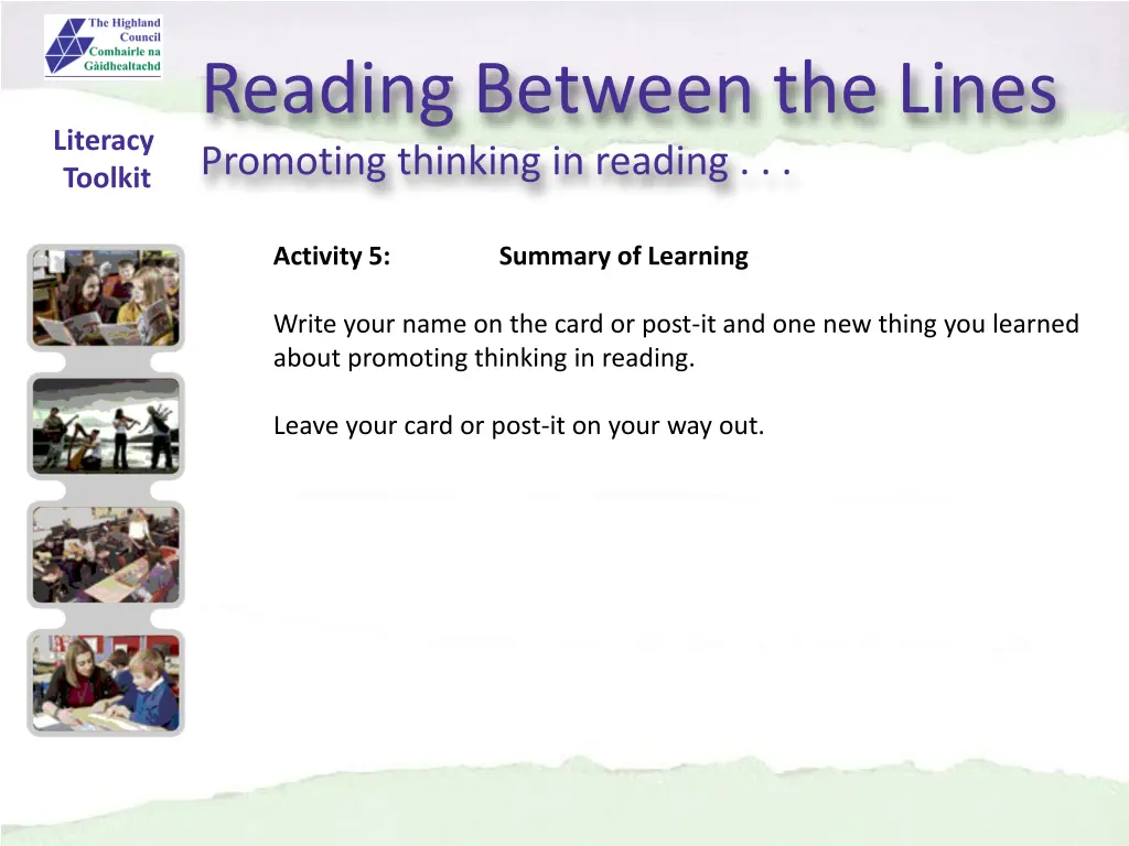 reading between the lines promoting thinking 10