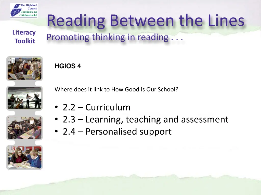 reading between the lines promoting thinking