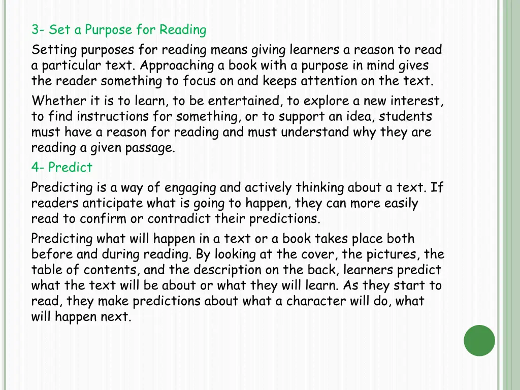 3 set a purpose for reading setting purposes