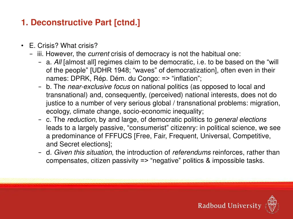 1 deconstructive part ctnd