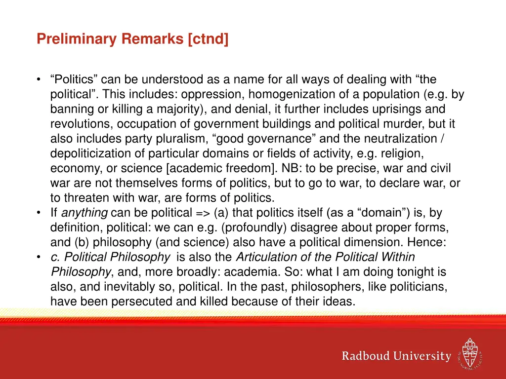 preliminary remarks ctnd 1