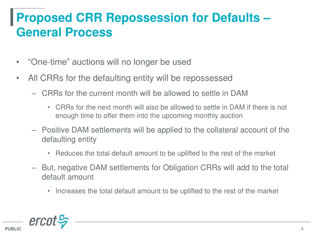 proposed crr repossession for defaults general