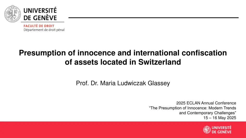 presumption of innocence and international