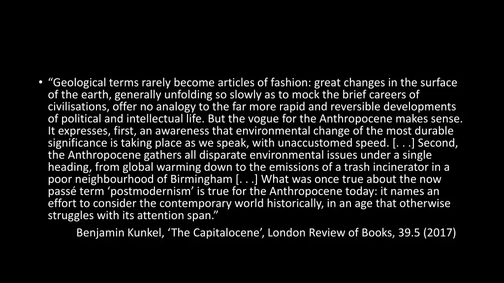 geological terms rarely become articles