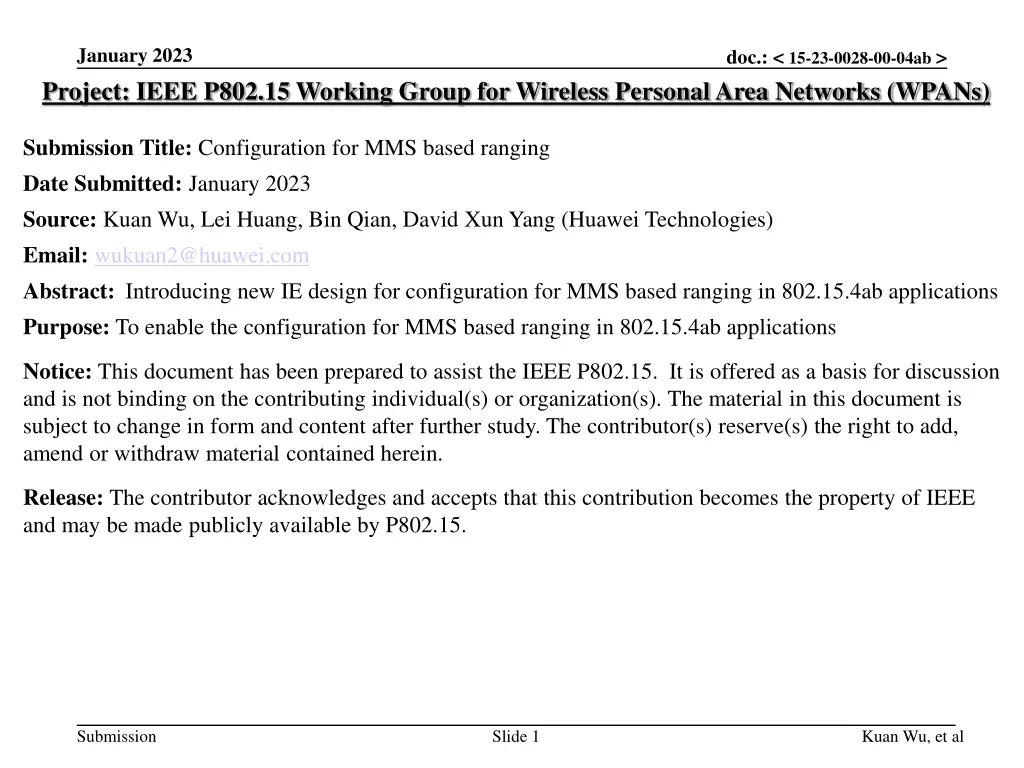 january 2023 project ieee p802 15 working group