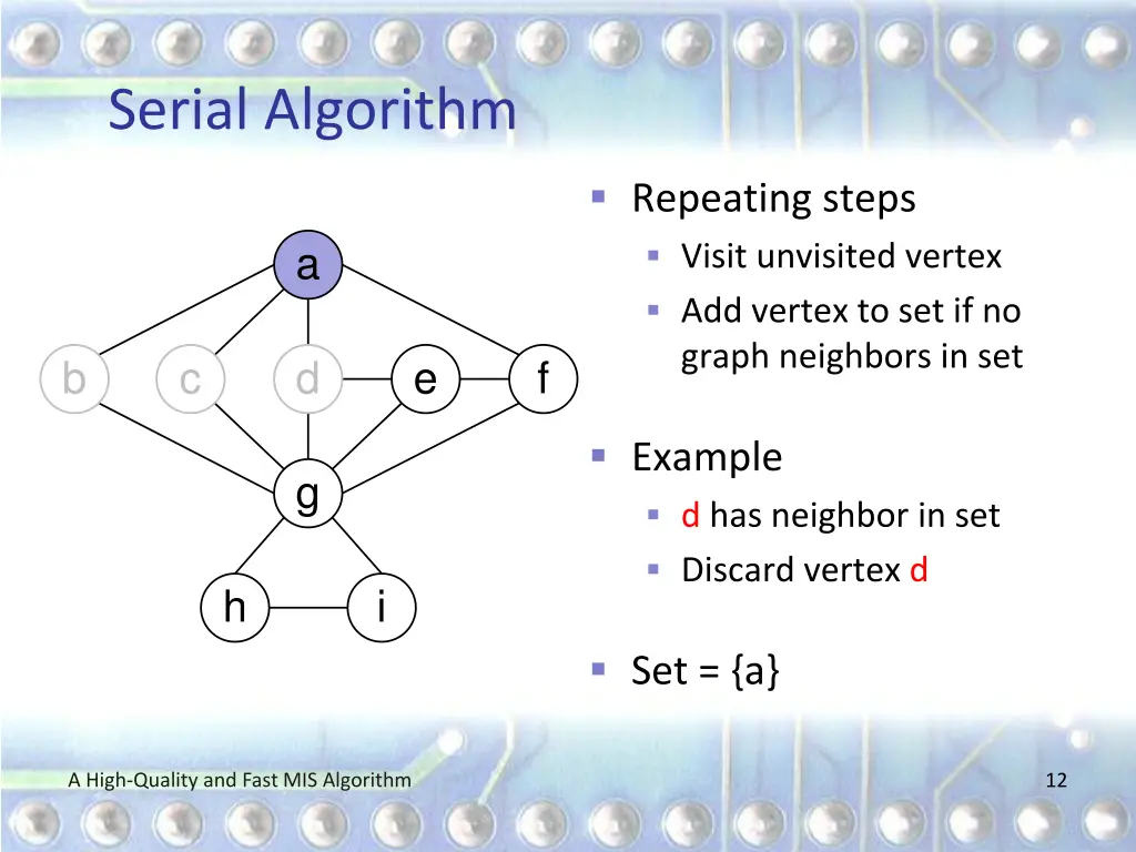 serial algorithm 5