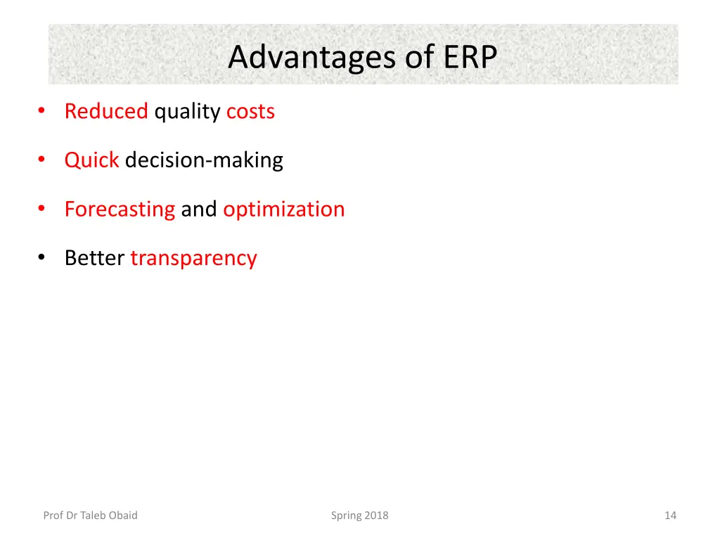 advantages of erp