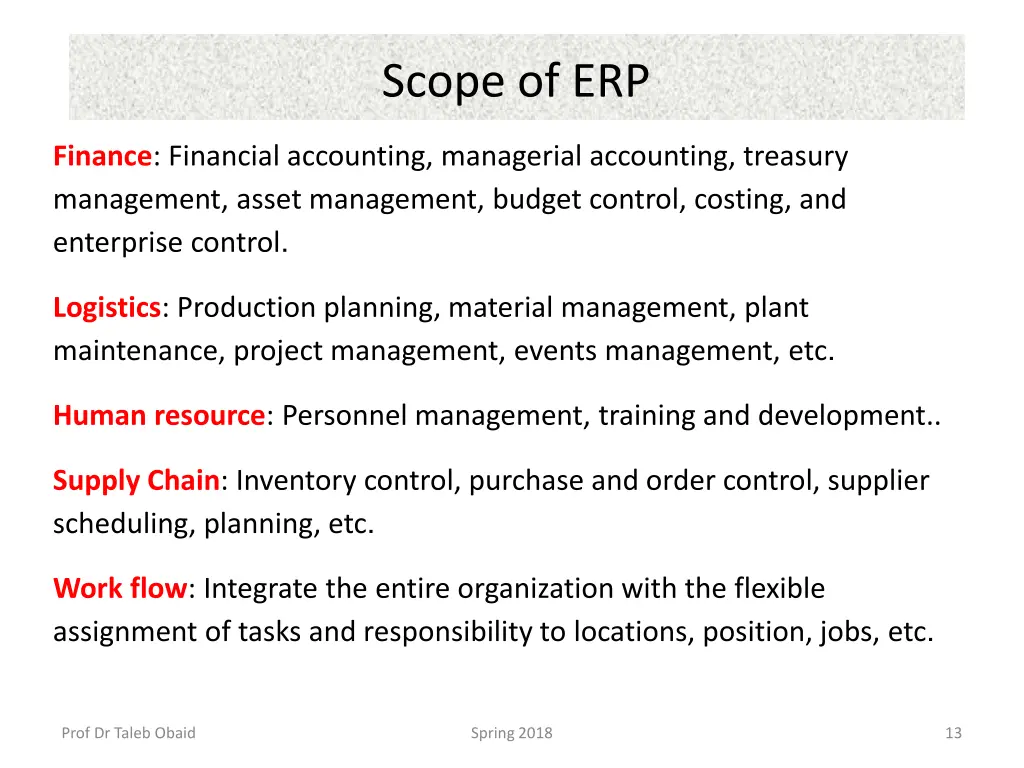scope of erp