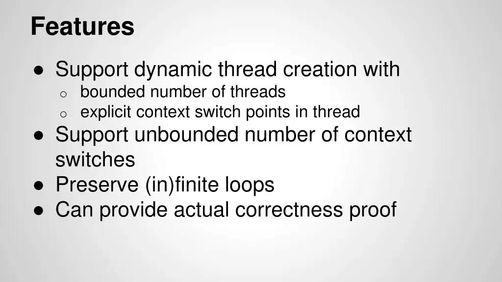 features