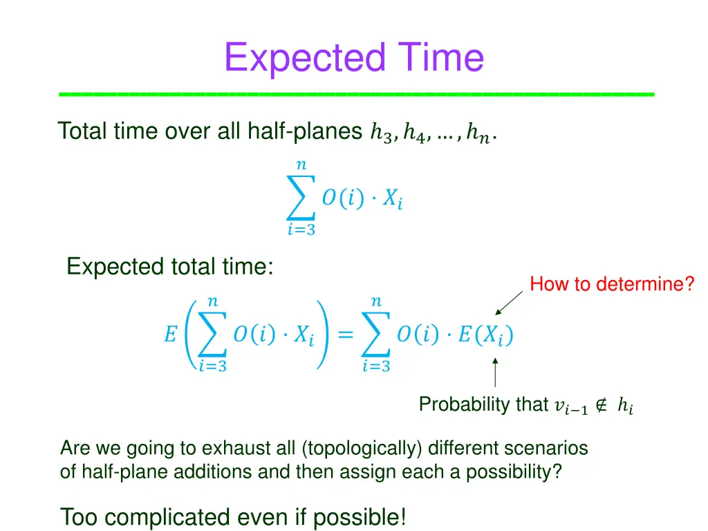 expected time