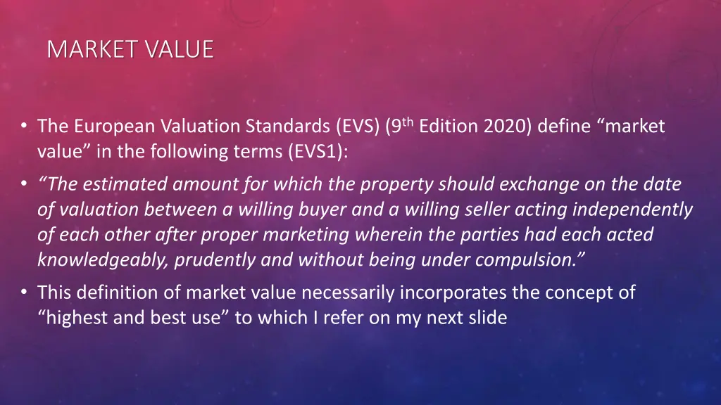 market value