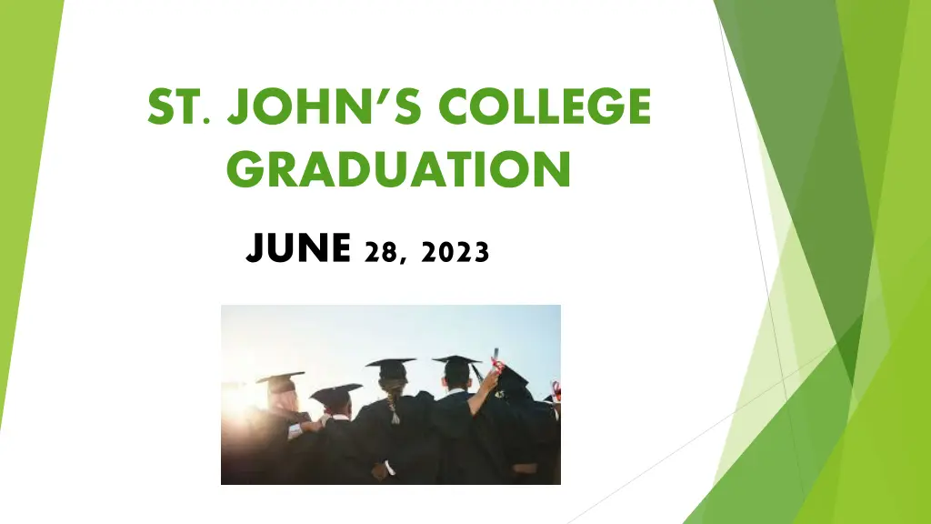 st john s college graduation