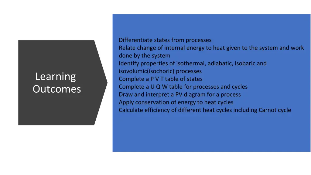 differentiate states from processes relate change