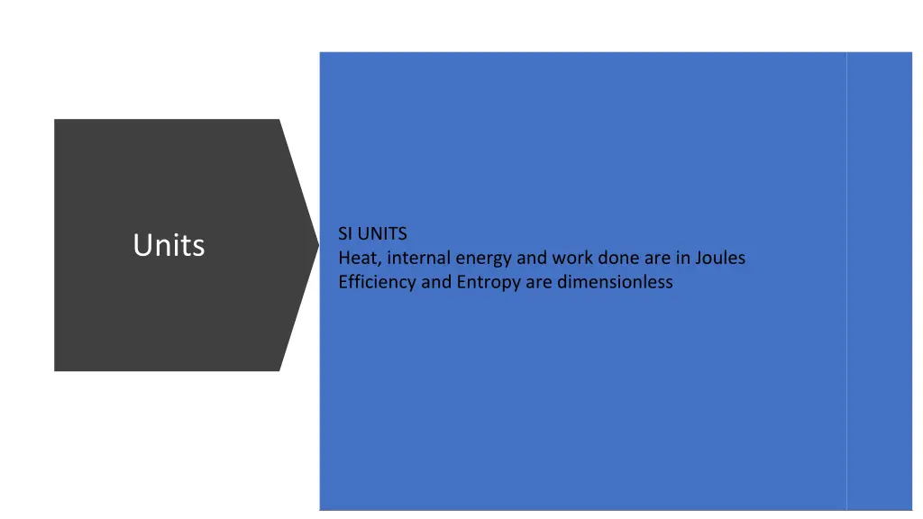 si units heat internal energy and work done